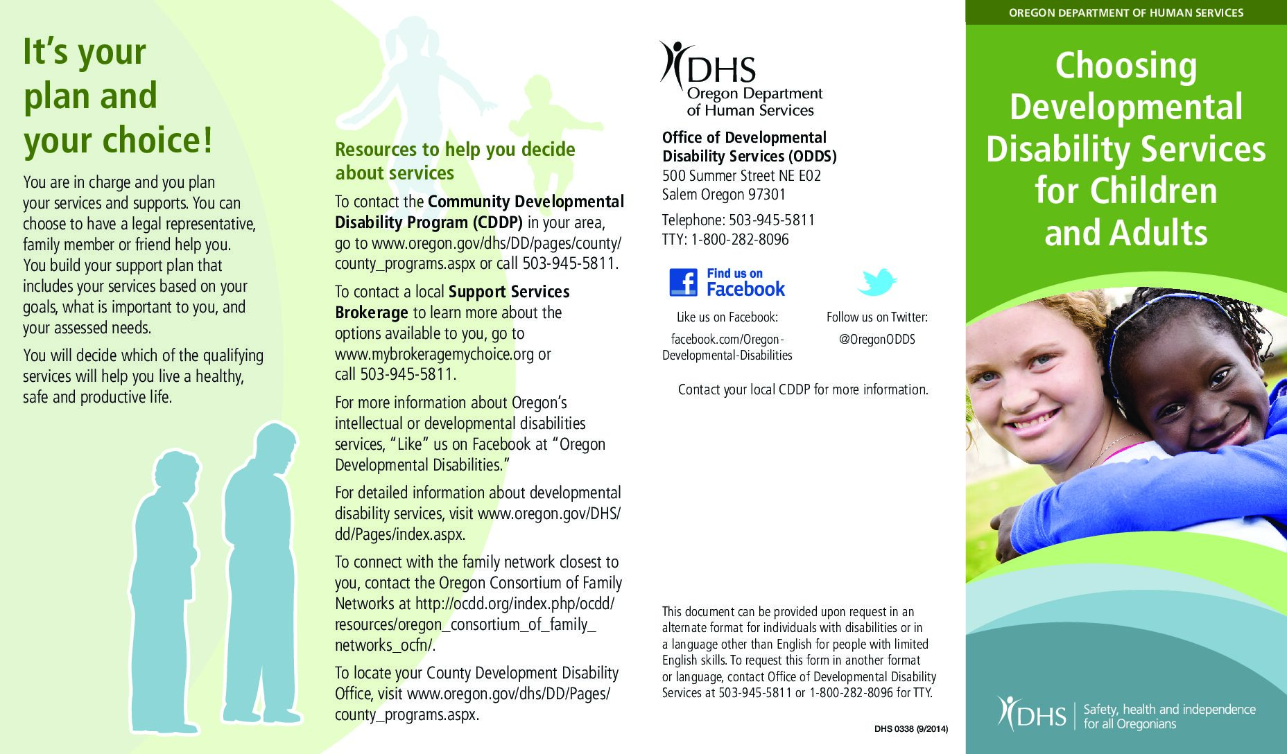 Choosing Developmental Disability Services for Children and Adults
